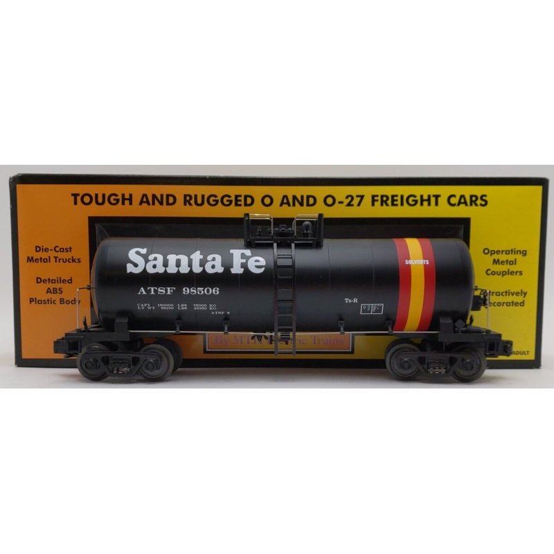 MTH 30-7323 O Gauge Santa Fe Tank Car #98506 EX/Box