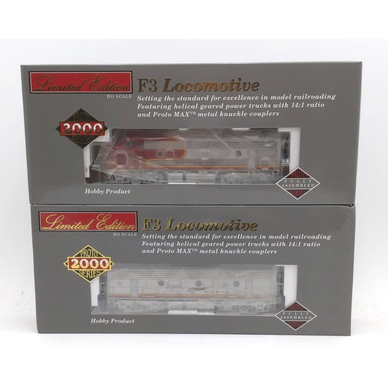 Proto 2000 920-41271 HO Santa Fe EMD F3A-B Diesel Set w/Sound & DCC #34C & 34B LN/Box