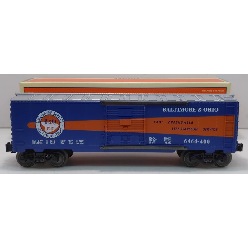 Lionel 6-19294 O Gauge Baltimore & Ohio Timesaver Boxcar # 6464-400 LN/Box