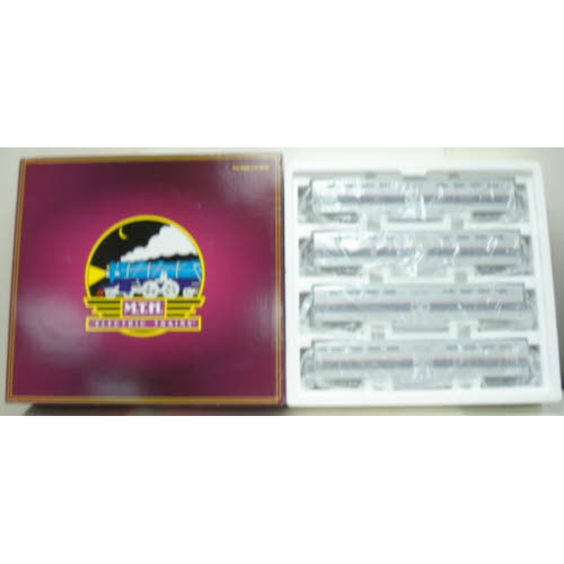 MTH 20-65002 O Amtrak Premier Scale Bi-Level Passenger Car Set (Set of 4) LN