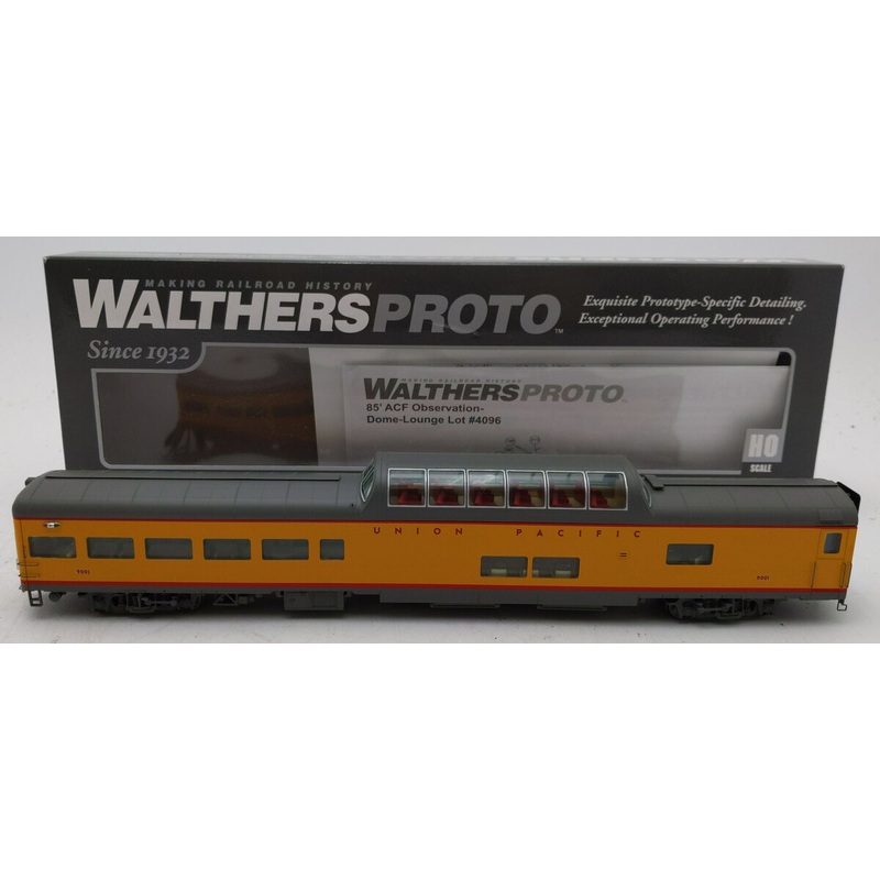 Walthers 920-9217 HO Union Pacific 85′ ACF Observation Dome Lounge Standard LN/Box