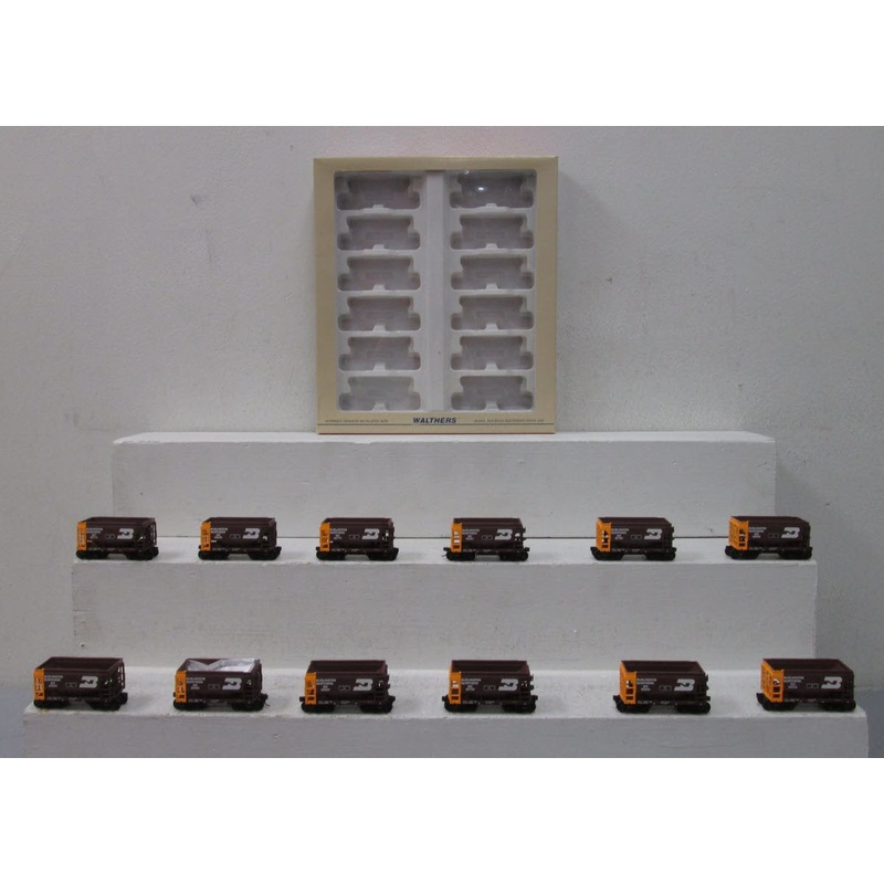 Walthers 932-4557 HO Scale Burlington Northern Taconite Ore 12-Car Set NIB