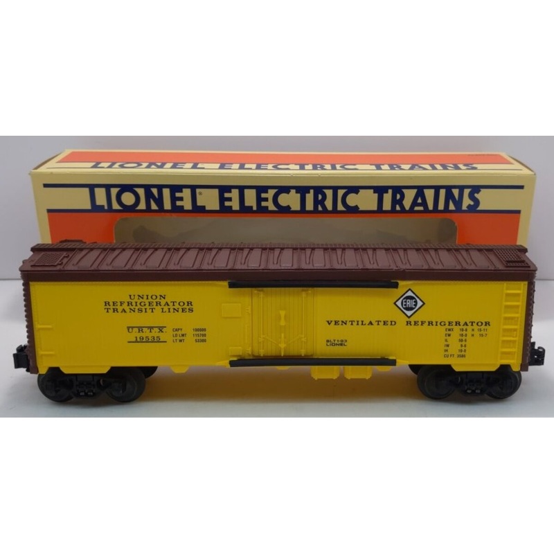 Lionel 6-19535 O Union Refrigerator Transit Lines Erie Reefer Car #19535 LN/Box