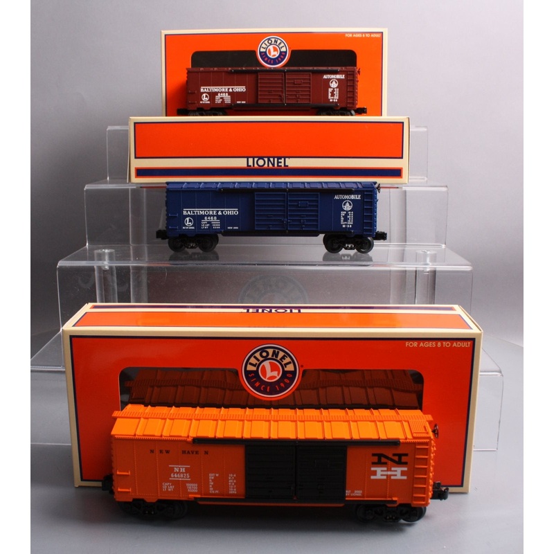 Lionel 6-39227 O Gauge B&O 6468 Double Door Automobile Boxcar (Set of 3) LN/Box
