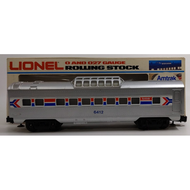 Lionel 6-6412 O Gauge Amtrak Vista Dome Passenger Car #6412 LN/Box