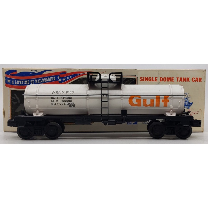 Lionel 6-9150 O Gauge Gulf Single Dome Tank Car #9150 LN/Box