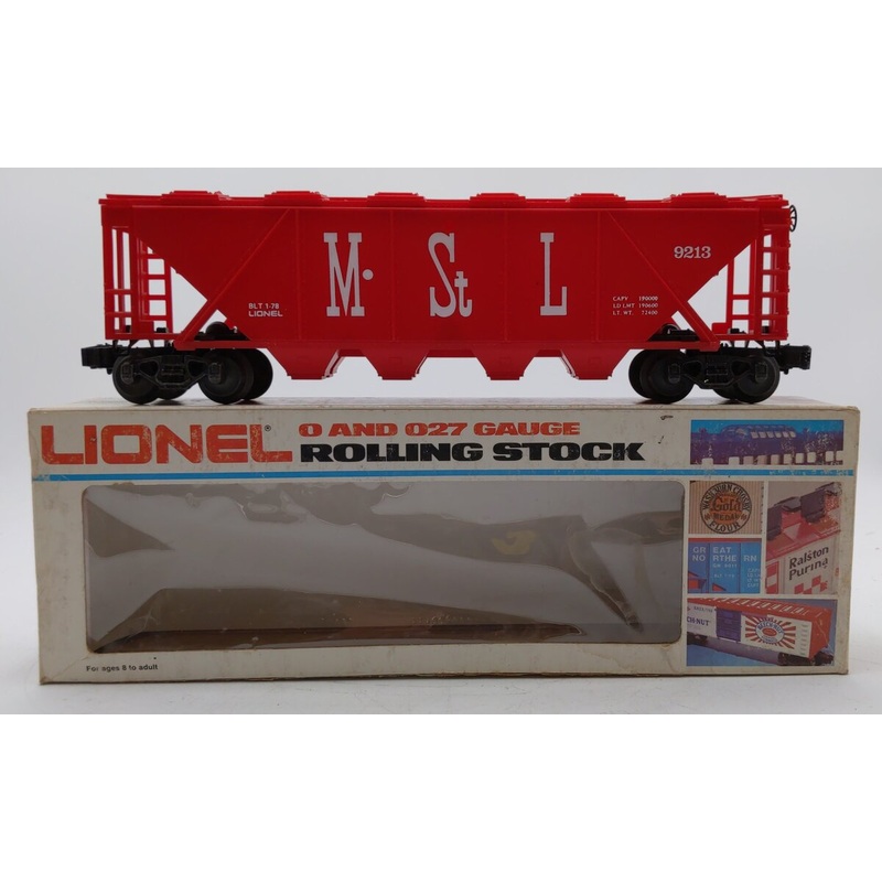 Lionel 6-9213 O Gauge Minneapolis and St. Louis Covered Quad Hopper LN/Box