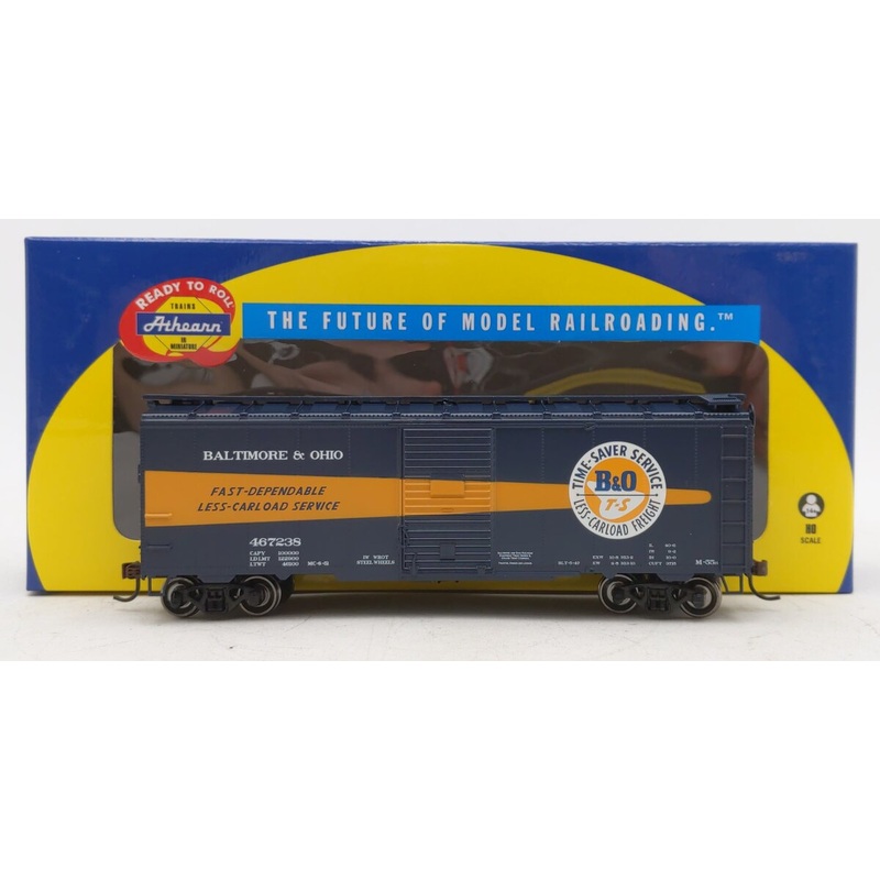 Athearn 70102 HO Baltimore & Ohio 40′ Youngstown Door Boxcar #467238 LN/Box