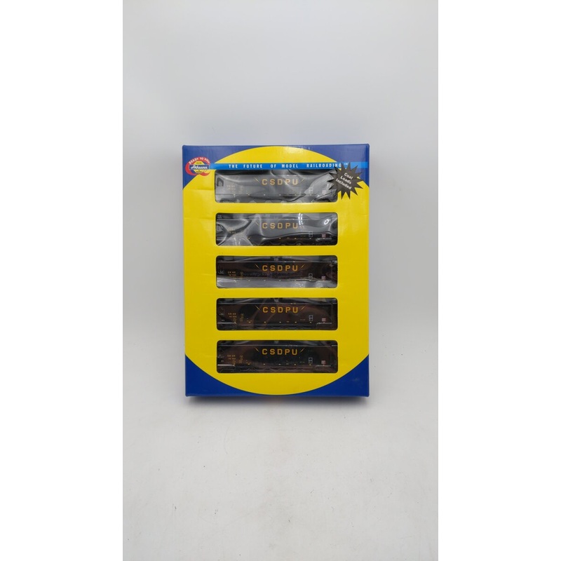 Athearn 94620 HO Scale CSDPU Ortner 5-Bay Hopper Cars (Set of 5) NIB