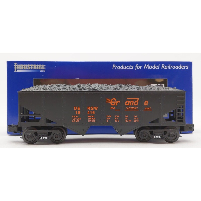 Industrial Rail IDM4002 027 Denver & Rio Grande Western Hopper w/Coal Load LN/Box