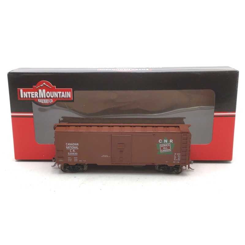 InterMountain 45705-04 HO Scale Canadian National 1937 AAR 40′ Boxcar #520830 LN/Box