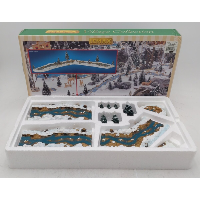 Lemax 94093 Landscape Accents Mill Stream set of [11] EX/Box