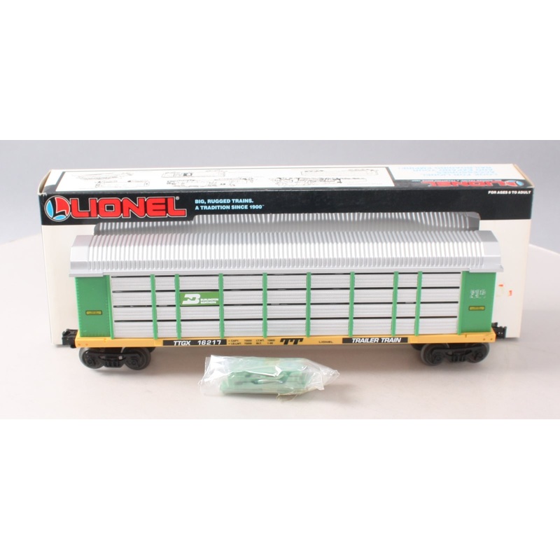 Lionel 6-16217 O Gauge Burlington Northern Auto Carrier with Screens MT/Box
