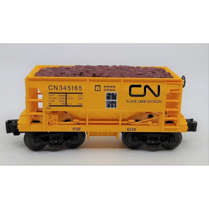 Lionel 6-17801 O Gauge Canadian National Ore Car #345165 w/ Ore Load LN