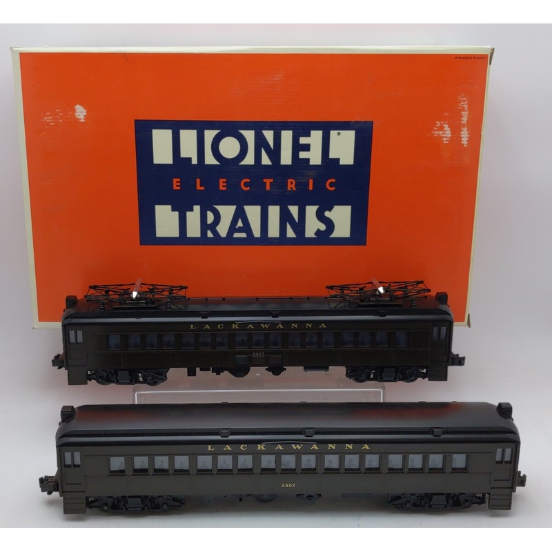 Lionel 6-18305 O Gauge Lackawanna Non-Powered Multiple-Unit Commuter (2-Car Set) NIB