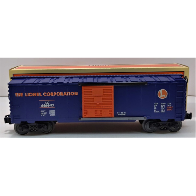 Lionel 6-19953 O Gauge LRRC Orange & Blue Lionel Boxcar #6464-97 NIB