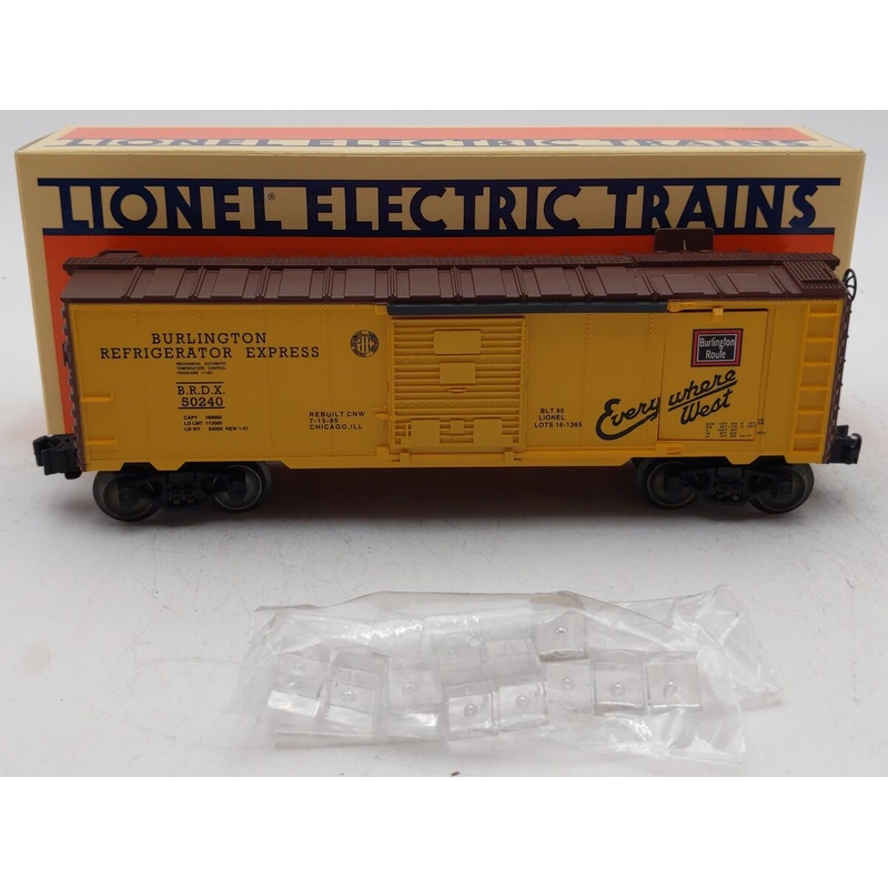 Lionel 6-52067 O Gauge LOTS-1995 Burlington Ice Operating Car #50240 EX/Box