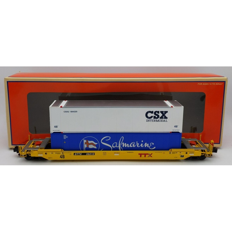 Lionel 6-85066 O TTX Husky Stack with End of Train Device #56210 EX/Box