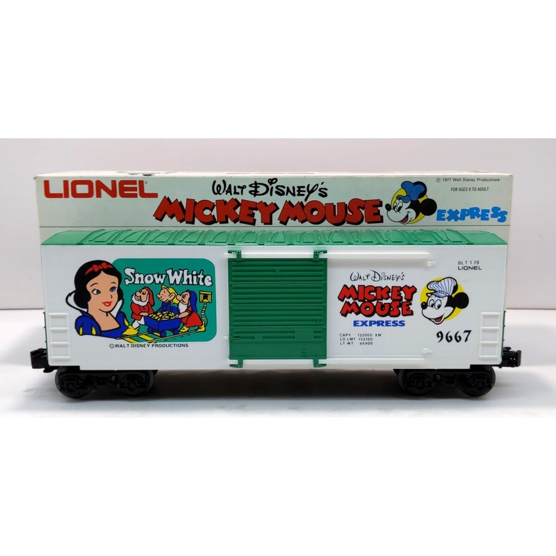 Lionel 6-9667 O Disney Snow White Hi Cube Boxcar LN/Box