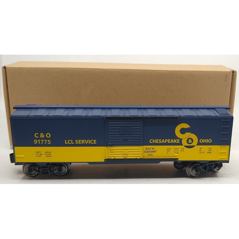 Menards 279-3067 Chesapeake & Ohio Boxcar #91775 LN/Box