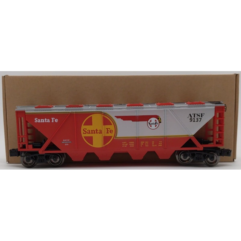 Menards 279-4566 O27 Santa Fe Covered Hopper #9137 LN/Box