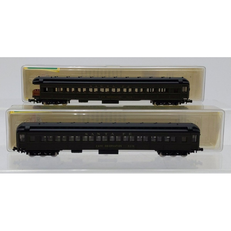 Model Power 8620,8630 N Pullman N Santa Fe Passenger Cars Set LN/Box
