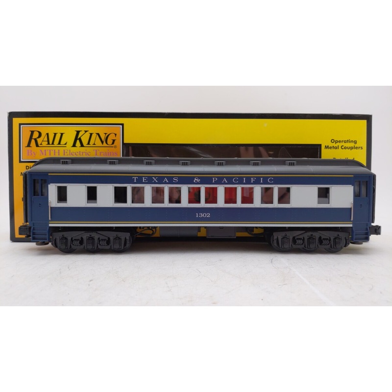 MTH 30-6221 O Gauge Texas & Pacific Madison Passenger Car #1302 EX/Box