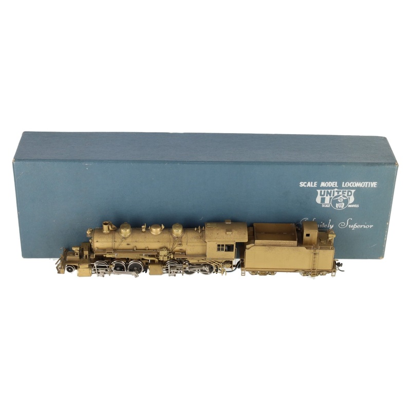 Pacific Fast Mail United BRASS HO Scale Denver & Salt Lake 2-6-6-0 Steam Loco EX/Box