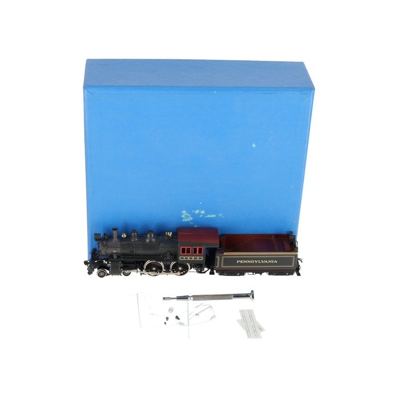 Railworks HO BRASS PRR 4-4-0  D-16sb Steam Locomotive & Tender -F/P LN/Box