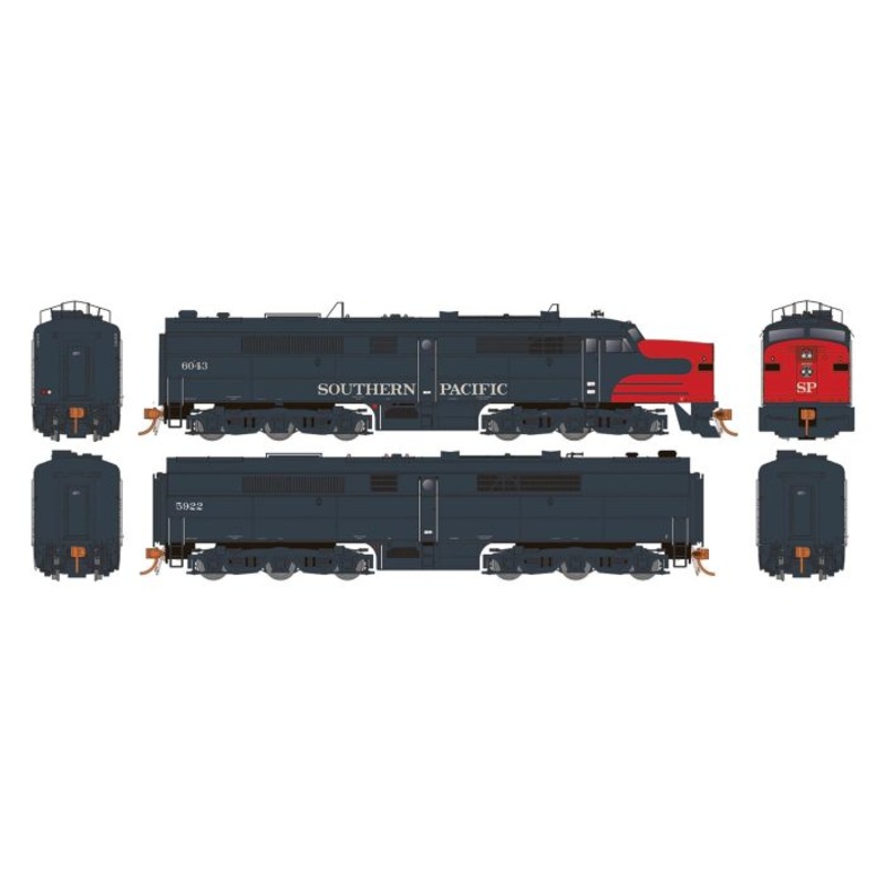 Rapido Trains 23538 HO SP PA-1 & PB-1 Diesel Locomotive DCC/Sound #6045/5924 NIB