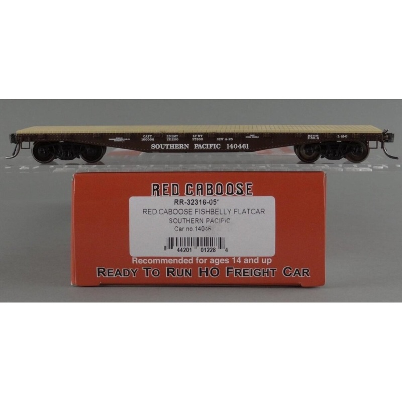 Red Caboose RR-32316-05 HO Southern Pacific Fishbelly Flat Car # 140461 NIB