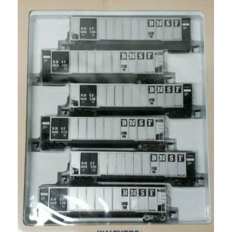Walthers 932-5317 HO BN-ATSF Early Merger BethGon Coalporter Gondolas (Set of 6) NIB