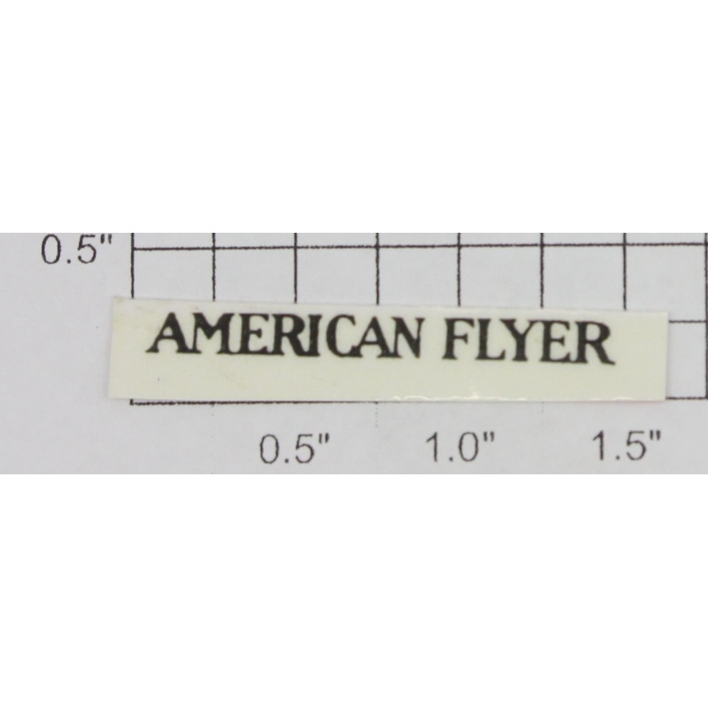 American Flyer 9900-2 American Flyer Black Lettering Sticker Decal