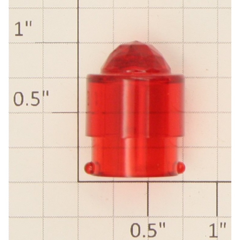 American Flyer PA12A112R S Scale Red Jewel Top Transparent Transformer Lens