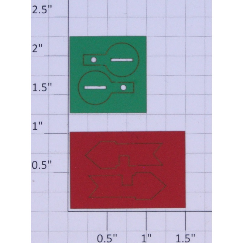American Flyer SW0827 722A Switch Flag Markers – Late (Pair of 2)