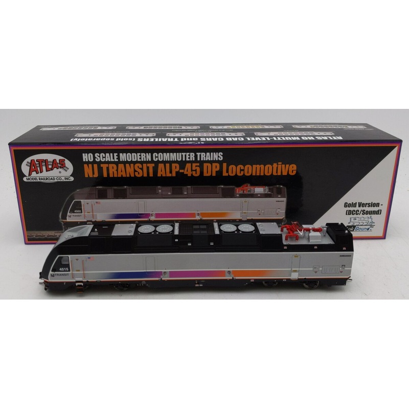 Atlas 10002504 HO NJ Transit ALP-45DP Locomotive with DCC & Sound #4515 LN/Box