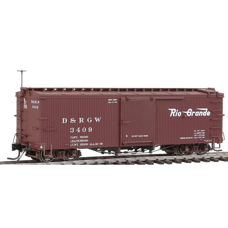 Blackstone Models 340121 HOn3 DRGW 3000 Series 30′ Boxcar #3409 NIB