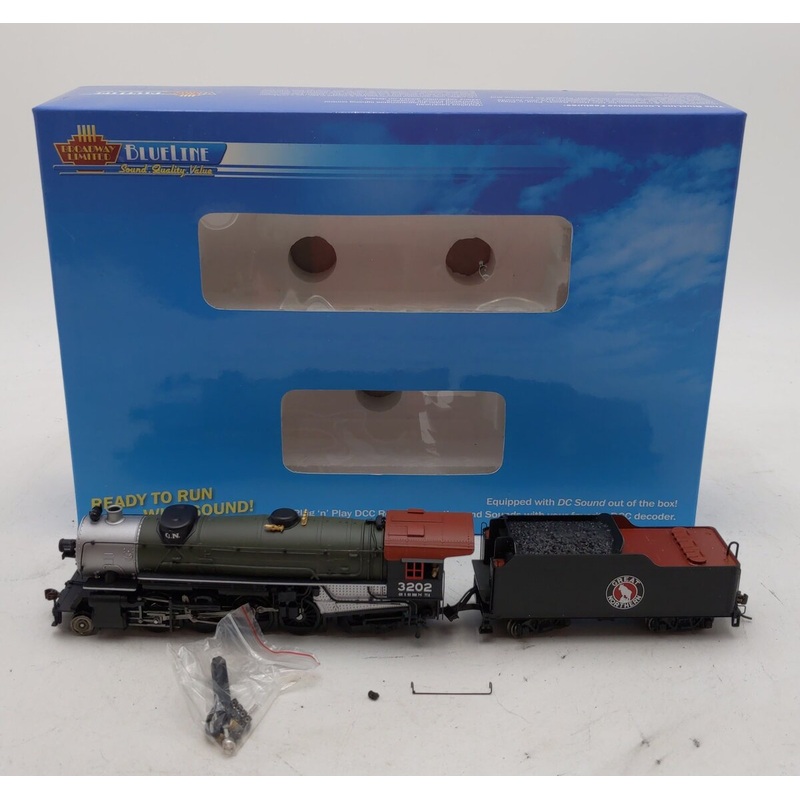 Broadway Limited 5151 HO Great Northern USRA Heavy 2-8-2 Mikado with Sound #3202 EX/Box