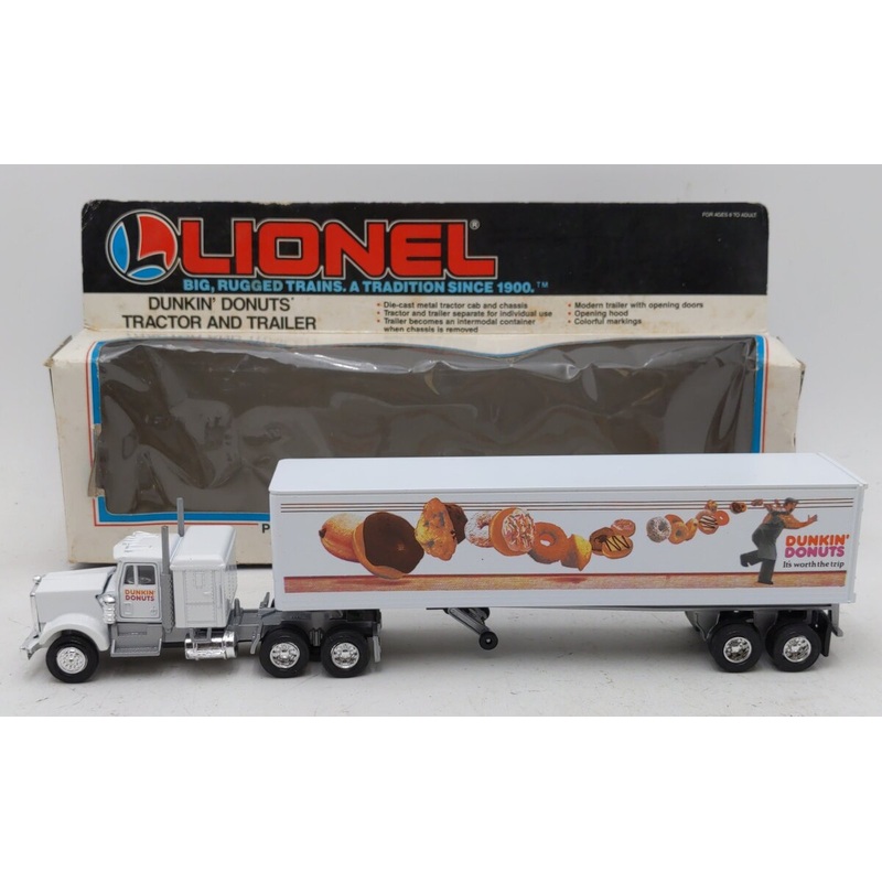 Lionel 6-12842 O Gauge Dunkin Donuts Tractor Trailer Truck EX/Box