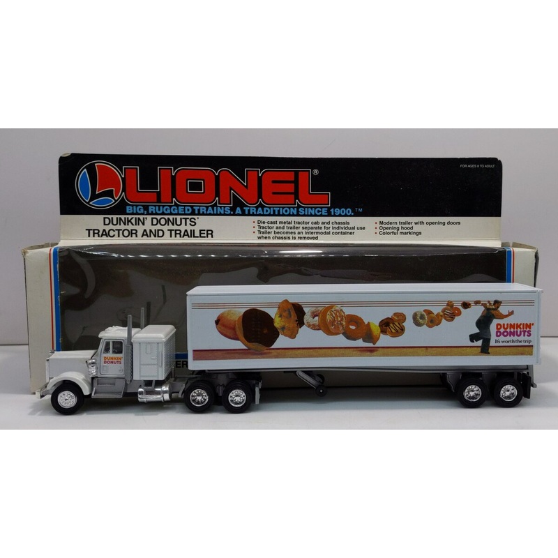 Lionel 6-12842 O Gauge Dunkin Donuts Tractor Trailer Truck NIB