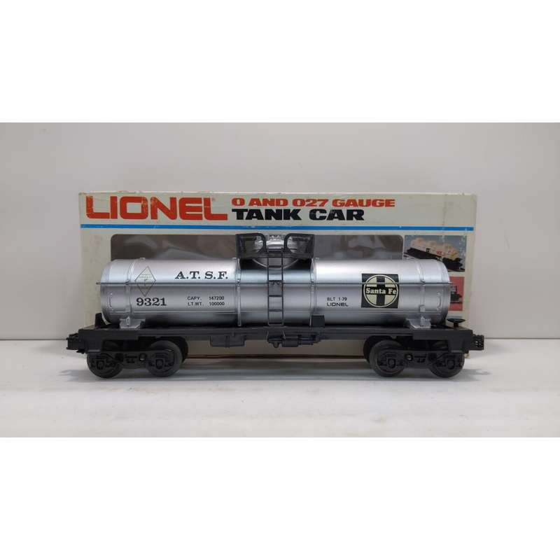 Lionel 6-9321 O Gauge Atchison Topeka & Santa Fe Single Dome Tank Car LN/Box