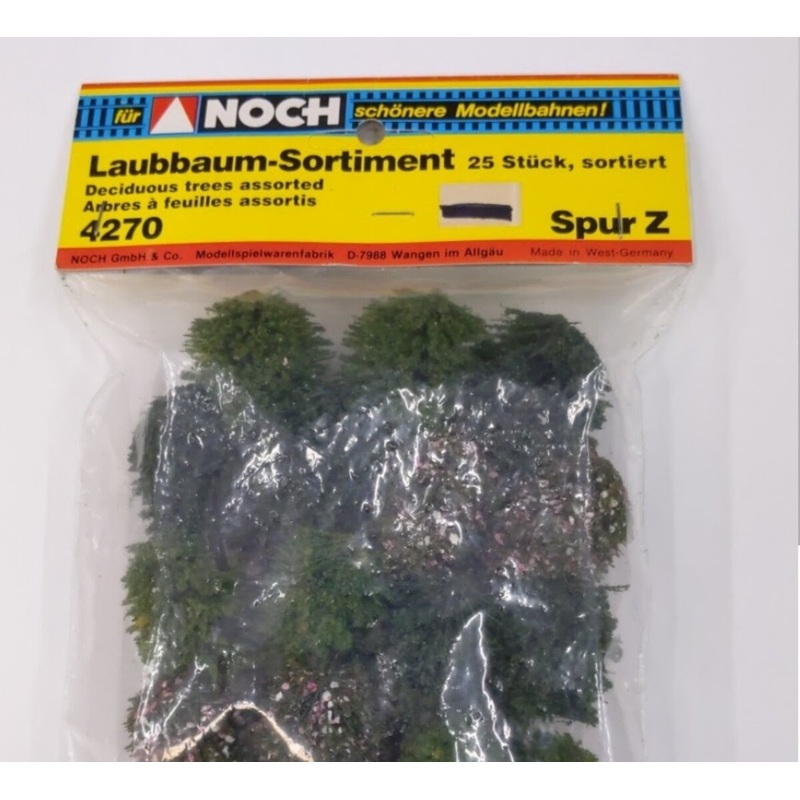 Noch 4270 Z Scale Deciduous Trees Assorted (Pack of 25)