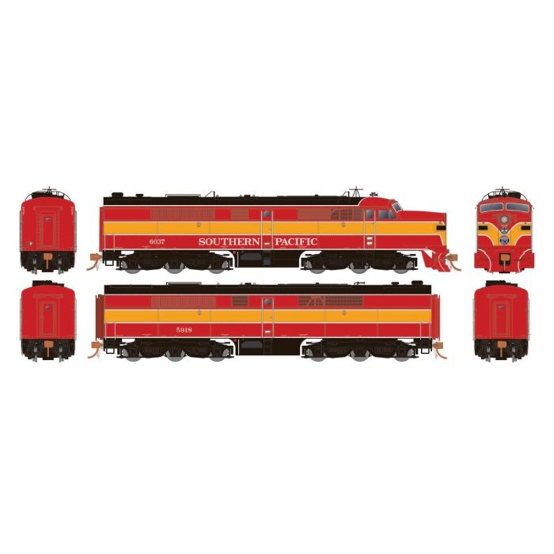 Rapido Trains 023534 HO SP PA-1 & PB-1 Diesel Locomotive DCC/Sound #6037/5918 NIB