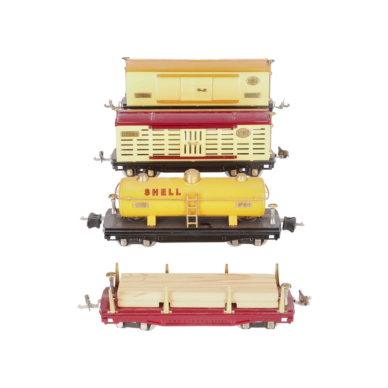 Lionel Vintage O Freight Cars: 814, 813, 811, 815 – Restored [4]