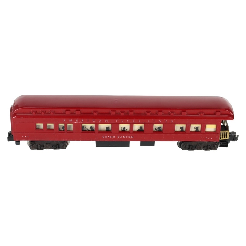 American Flyer 954 VIntage S Heavyweight Grand Canyon Observation Car EX