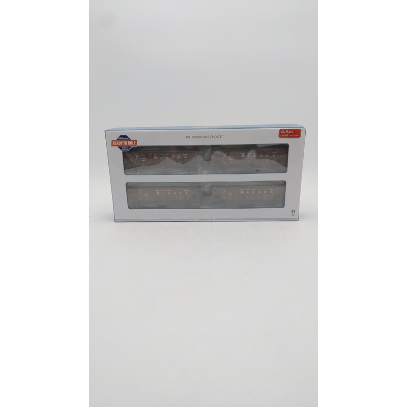 Athearn 14274 HO Scale Alaska RR RTR 40′ OB Ballast Hopper/Load #1 (Set of 4) MT/Box