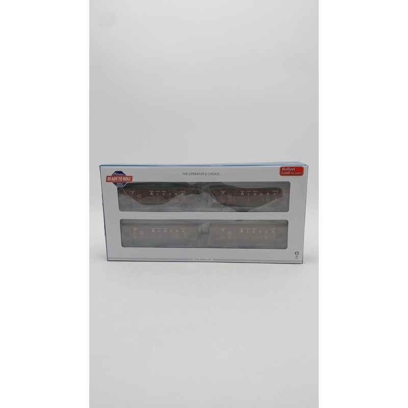 Athearn 14275 HO Scale Alaska RR RTR 40′ OB Ballast Hopper/Load #2 (Set of 4) MT/Box