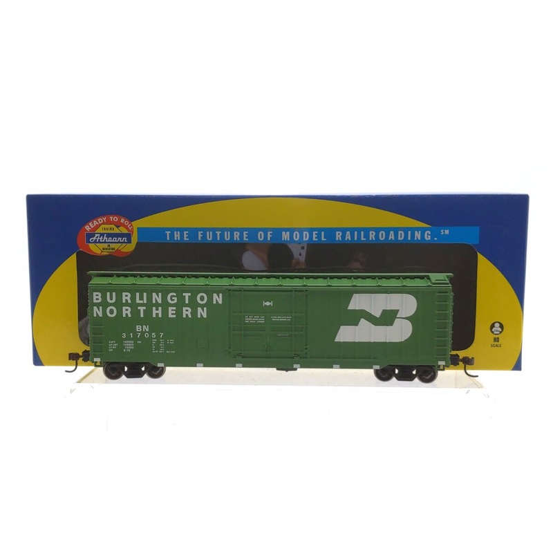 Athearn 81424 HO Scale RTR Burlington Northern 50′ OB Plug Door Box Car #317057 LN/Box