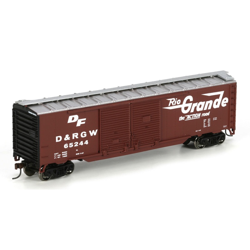 Athearn 98105 HO RTR Denver & Rio Grande Western 50′ Double Door Box Car #65244 NIB