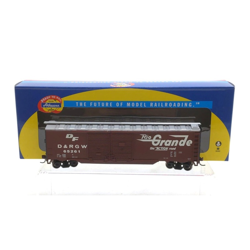 Athearn 98106 HO RTR Denver & Rio Grande Western 50′ Double Door Box Car #65261 LN/Box